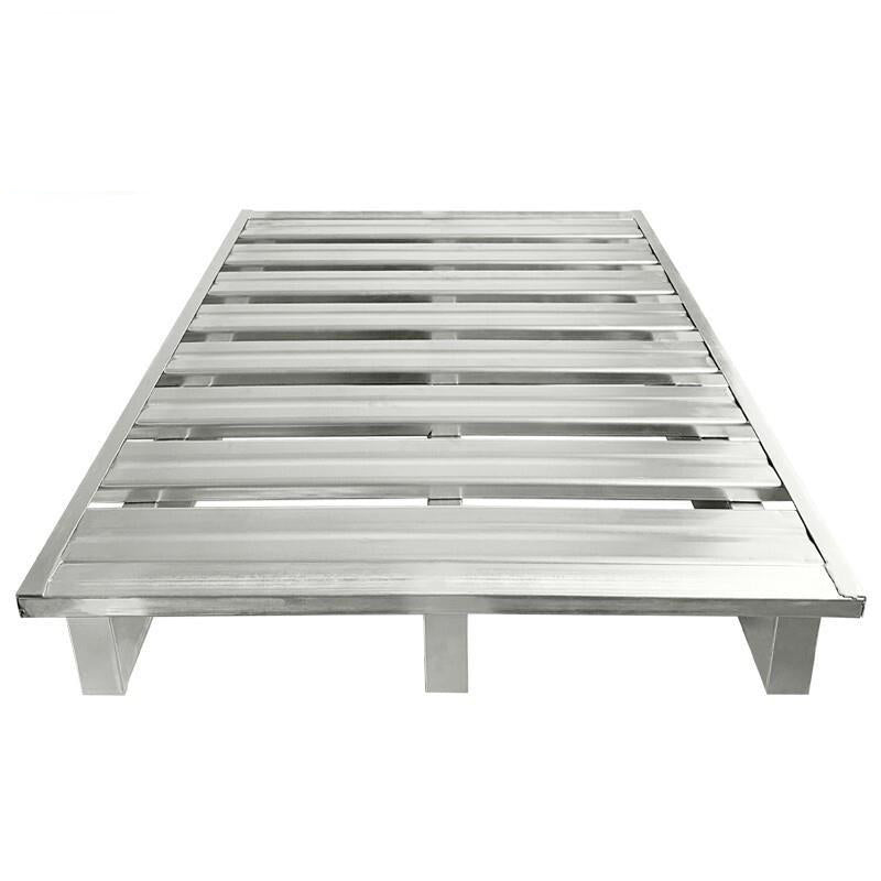 Galvanized Metal Pallet Supermarket Steel Moisture Proof Pallet Static Load 8820lbs Dynamic Load 2205lbs 2-Way Entry