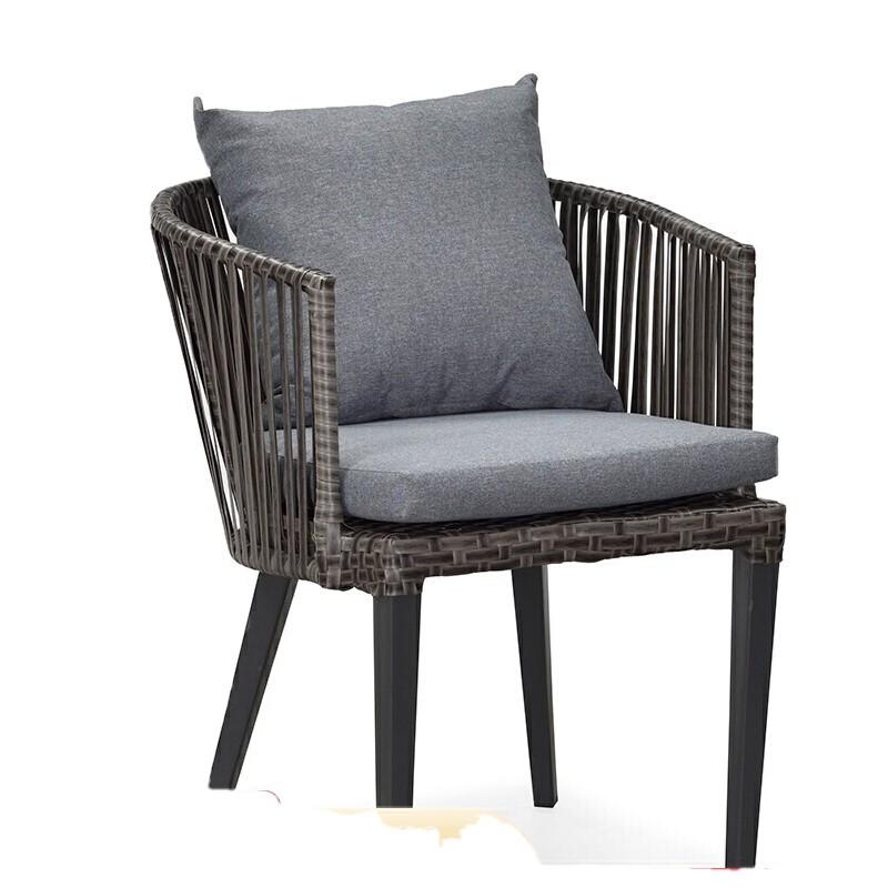 Outdoor Table Chair Dining Table Combination Villa Garden Outdoor Table Chair 2 Aluminum Alloy Rattan Chairs