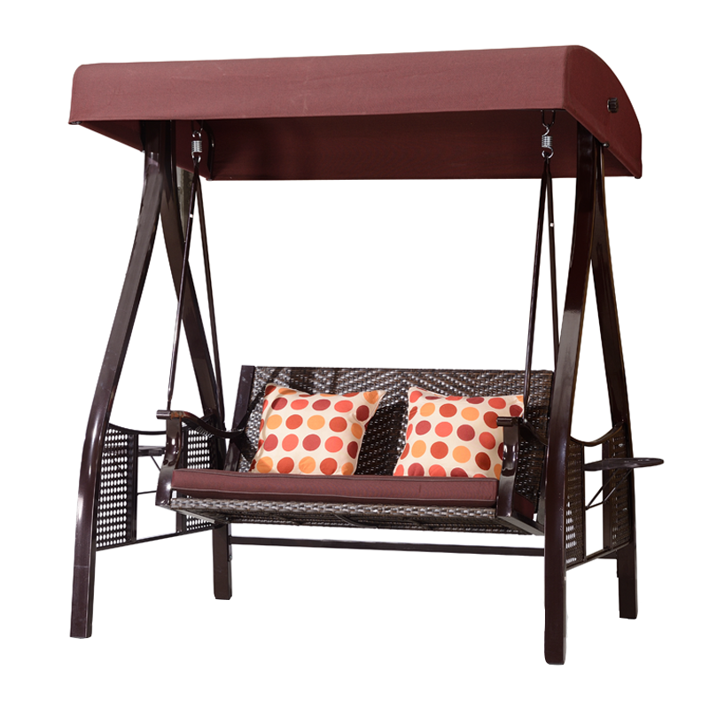 Courtyard Swing Outdoor Iron Rocking Chair Garden Balcony Hanging Chair Adult Leisure Hammock Outdoor Swing Chair