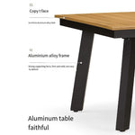 Outdoor Leisure Table And Chair Courtyard Combination Rattan Chair Set Balcony Tea Table Garden Outdoor Terrace Dining Table