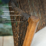 Balcony Table Chair Rattan Chair Three Piece Combination Outdoor Courtyard Furniture Modern Simple Household Tea Table And Chair