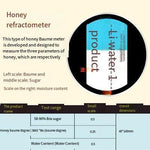 Honey Wave Concentration Meter Water Content Honey Refractometer Wave Vgh Temperature Supplement Type Honey Concentration Refractometer (accurate)