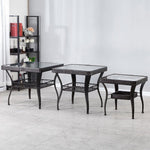 Tea Table Imitation Rattan Chair Balcony Table And Chair Teng Chair Outdoor Table And Chair Coffee 70 Square High 72