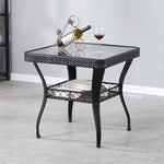 Tea Table Imitation Rattan Chair Balcony Table And Chair Teng Chair Outdoor Table And Chair Coffee 70 Square High 72