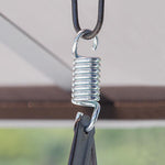 Outdoor Swing Rocking Chair Balcony Iron Double Swing Chair Outdoor Garden Hammock [Cushion + Atmosphere Lamp] Three Person Swing