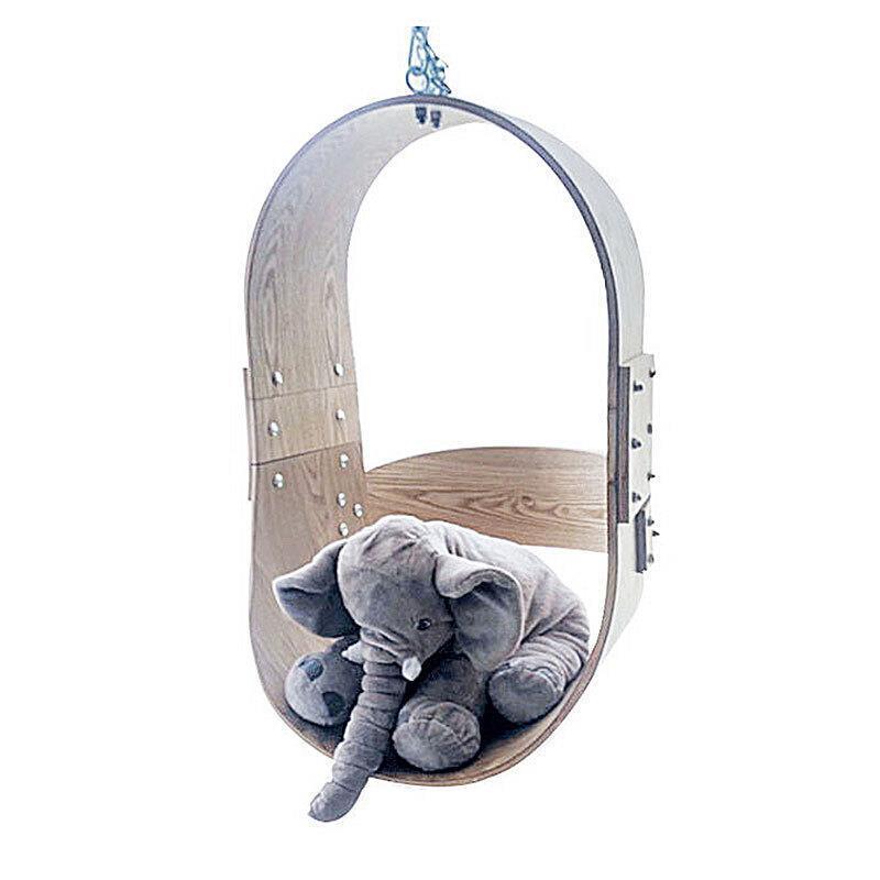 Original Indoor Rocking Chair Swing Balcony Solid Wood Hanging Chair Household Small Nordic Designer Creative Hanging Basket