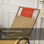 Rocking Chair Adult Master Chair Leisure Chair Lazy Chair Stool Leisure Balcony Afternoon Couch Elderly Chair Outdoor Chair Brown