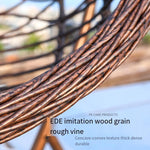 Hanging Basket Chair Indoor Swing Hanging Orchid Chair Rattan Chair Balcony Leisure Chair [striped White With Armrest]