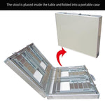 Outdoor Tables And Chairs Aluminum Alloy Folding Portable Barbecue Exhibition Industry Stalls Self Driving Picnics Mahjong Car Single With Holes (excluding Stools)