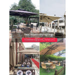 Outdoor Sunshade Umbrella Large Sun Roman Courtyard Terrace Garden Large Square Security Guard Post