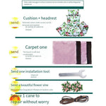 Hanging Chair Basket Cane Swing Indoor Cradle Hammock Bedroom Balcony Leisure Bird's Nest Orchid Rocking Courtyard Single Adult Net Red [ordinary] White Swing + Cushion + Carpet