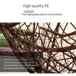 Hanging Chair Basket Cane Swing Indoor Cradle Hammock Bedroom Balcony Leisure Bird's Nest Orchid Rocking Courtyard Single Adult Net Red [ordinary] White Swing + Cushion + Carpet