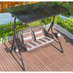 Outdoor Swing Courtyard Hanging Chair Household Rainproof And Sunscreen Terrace Leisure Rattan Garden Rocking Leader Economy: 10000 Swing [stable And Stable]