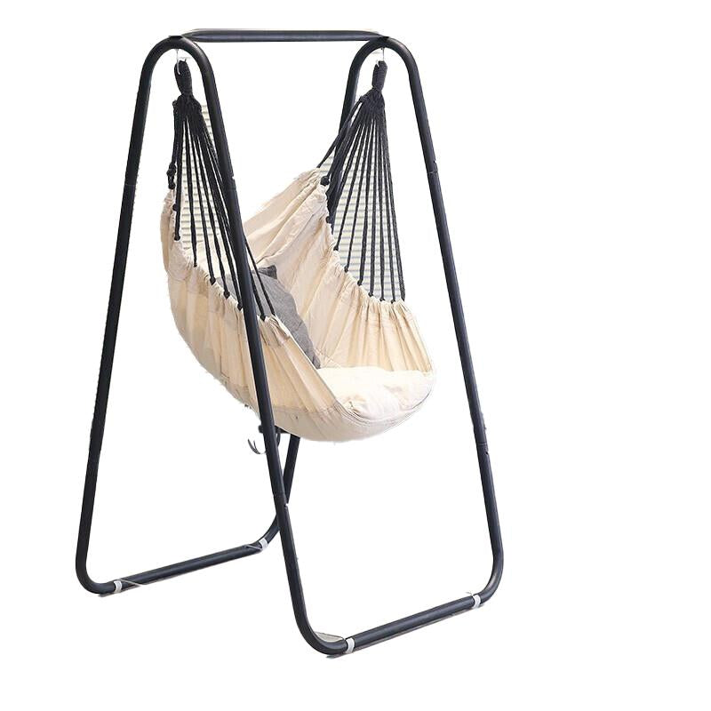 Hanging Basket Rattan Chair Swing Support Net Red Toy Adult Courtyard Coax Baby Hammock Baby Single Cradle Indoor Candy Color [non Main Drawing]