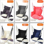 Hanging Basket Rattan Chair Swing Support Net Red Toy Adult Courtyard Coax Baby Hammock Baby Single Cradle Indoor Candy Color [non Main Drawing]