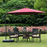 Outdoor Tables And Chairs Balcony Courtyard Milk Tea Shop Coffee Iron Art Furniture Umbrella Outdoor Garden Leisure Combination Rattan Chair 35 Piece Set