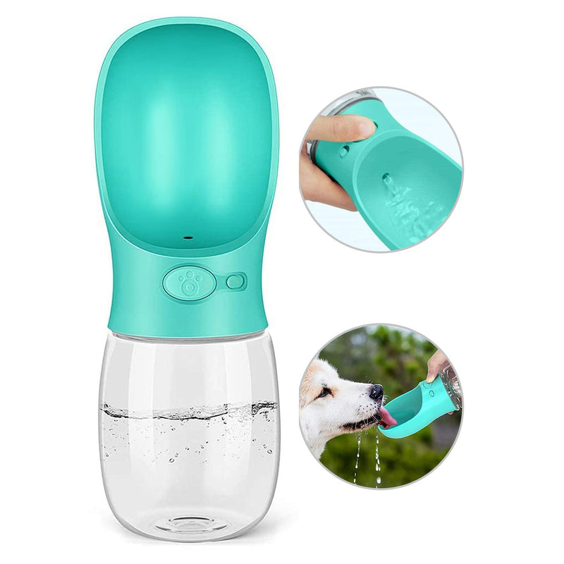 Dog Water Bottle Leak Proof Portable Water Dispenser for Puppy Small Medium Pets Food Grade Plastic Outdoor Walking, Hiking, Travel Bottle 12 OZ (350ML)