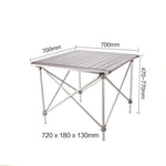 Outdoor Folding Table Portable Lifting Table Aluminum Alloy Folding Table Chair Picnic Table