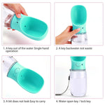 Dog Water Bottle Leak Proof Portable Water Dispenser for Puppy Small Medium Pets Food Grade Plastic Outdoor Walking, Hiking, Travel Bottle 12 OZ (350ML)