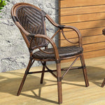 Balcony Table, Chair And Rattan Chair Three-piece Suit Outdoor Leisure Rattan Tea Table And Chair Single Teng Chair Tea Table Balcony Tea Table Rattan Chair