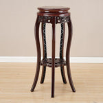 Flower Rack Imitation Wood Plastic Flower Rack Multi-storey Antique Green Pineapple Balcony Rack Red Brown Medium