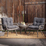 Balcony Sofa Outdoor Room Rattan Chair Tea Table Rattan Table Chair Courtyard Terrace Leisure Villa Garden Leisure Sofa Chair Furniture One Table Two Chairs