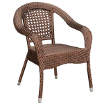 Outdoor Rattan Chair Dining Table Chair Balcony Garden Single Balcony Open Garden Commercial Chair Leisure Furniture Classic Rattan Chair 1