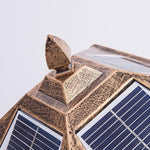 Wall Column Head Lamp Solar Energy Outdoor Courtyard Lamp Waterproof Outdoor Door Column Lamp Garden Villa Gate Household Lamp