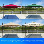 Garden Balcony Outdoor Sunshade Umbrella Courtyard Umbrella Guard Sunshade Umbrella Property Community Security Umbrella Duty Desk Square Umbrella