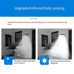 Human Body Induction Solar Wall Lamp Outdoor Waterproof Courtyard Lamp Super Bright Household Garden LED Three Gear Adjustable Street Lamp White Light