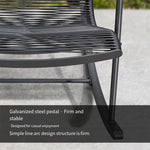 Lounge Chair Rocking Chair Adult Lazy Leisure Balcony Carefree Chair Rattan Woven Master Chair Rocking Chair Darwin Rocking Chair
