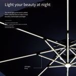 Outdoor Sunshade Umbrella Courtyard Sun Umbrella Garden Leisure Umbrella Large Umbrella Solar Stall Umbrella Security Guard Box Umbrella