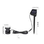 Solar Colorful Underwater Lamp Outdoor Waterproof Villa Courtyard Pool Rockery Flower Bed LED Lawn Landscape Solar Underwater Lamp 3 Lamp Caps