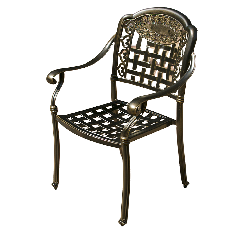 Outdoor Aluminum Table And Chair Courtyard Outdoor Courtyard Barbecue Balcony Furniture Terrace Villa Round Square Long Leisure Iron With 100 Round Table