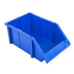 6 Pieces Vertical Material Box Inclined Screw Storage Box Parts Box Tool Box Shelf Finishing Box  Blue 390 * 255 * 150 (ultra Thick)