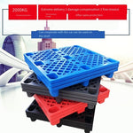 Forklift Pallet Plastic Pallet Warehouse Backing Plate Forklift Grid Moisture-proof Plate Stackable Goods Pallet Shelf Blue 80 * 80 * 14cm