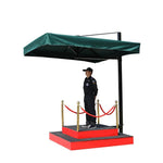 Large Security Sentry Box Umbrella Station Sentry Platform Sunshade Umbrella Community Property Outdoor Umbrella Square 2.5m Umbrella