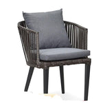 Outdoor Table Chair Dining Table Combination Villa Garden Outdoor Table Chair 2 Aluminum Alloy Rattan Chairs